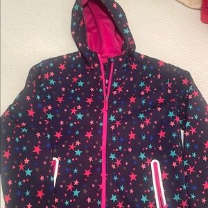 Star Patterned Hooded Jacket
